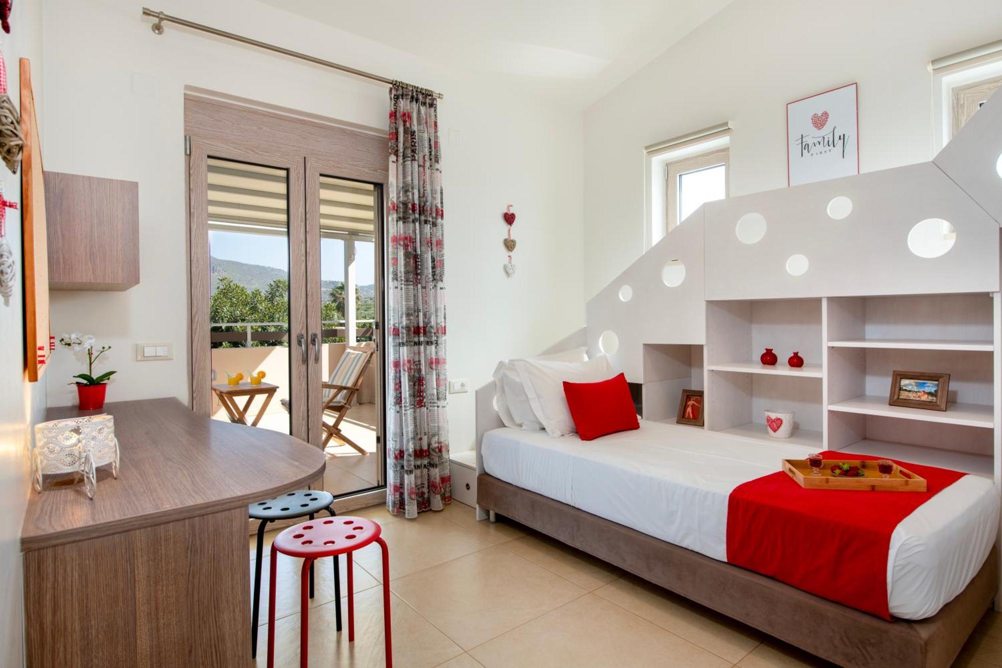 Four Seasons Private Villa - Seaview - Big Heated Pool - Gym - Sport Activities Gouves Bagian luar foto
